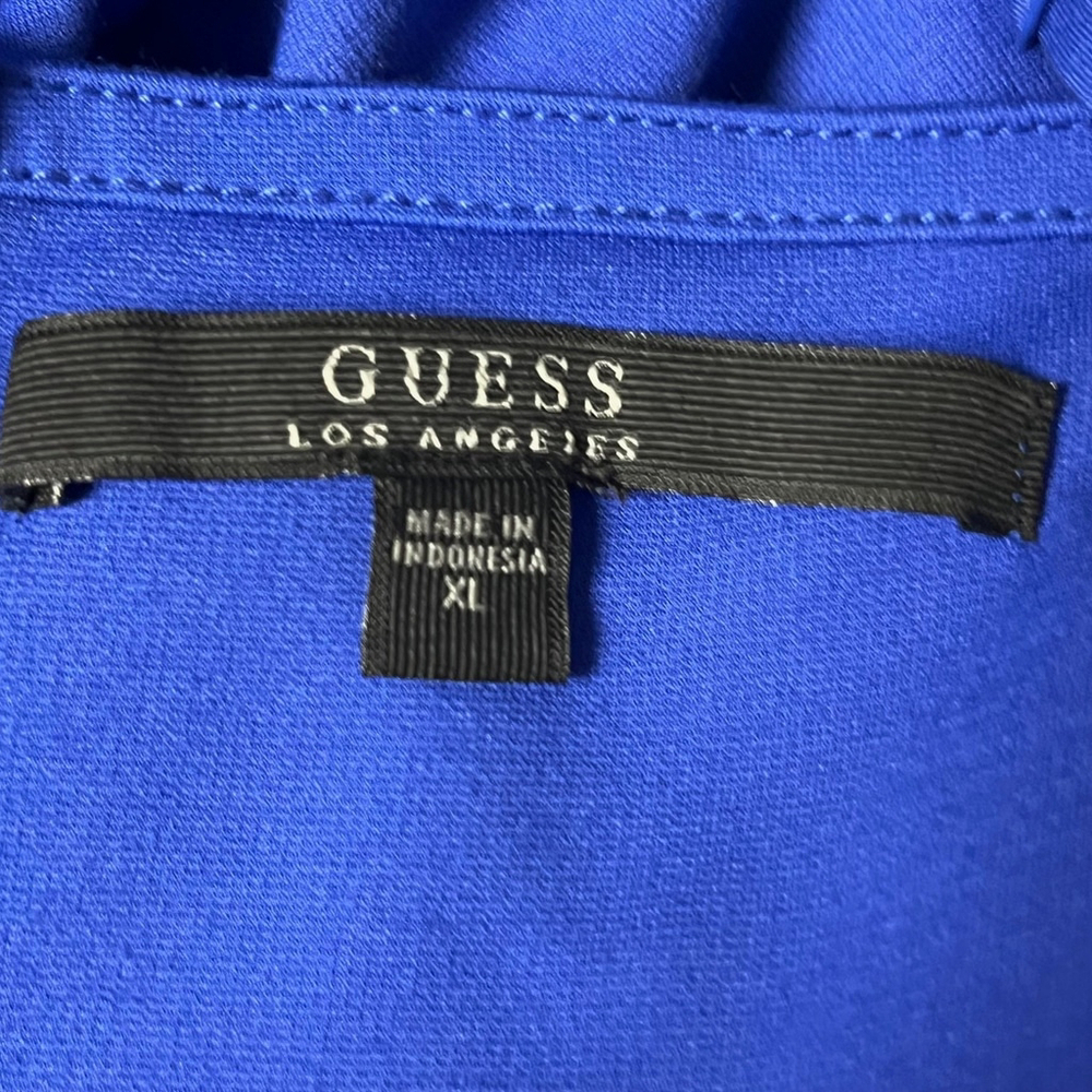 Guess Royal Blue Strappy Bodycon Dress Size XL NWT - Picture 7 of 8